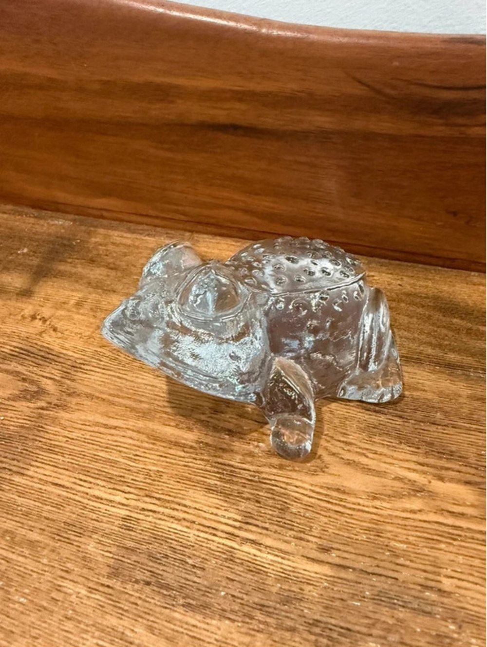 Vintage Kosta Boda Bertil Vallien Zoo Series Glass Frog Paperweight